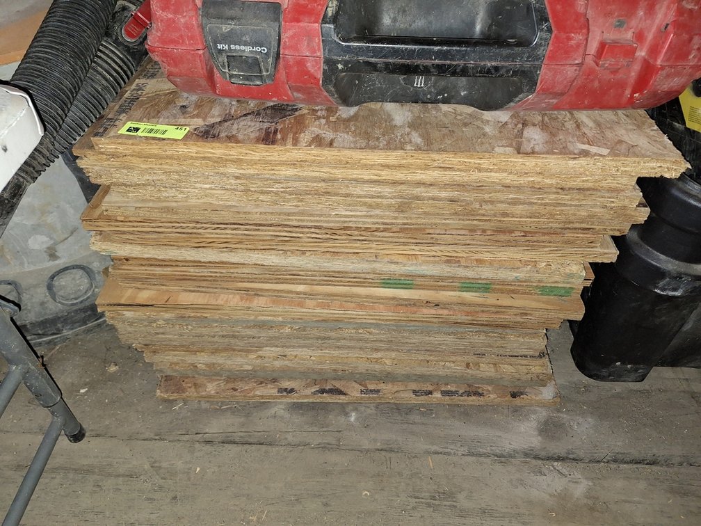 Stack of Particle Boards