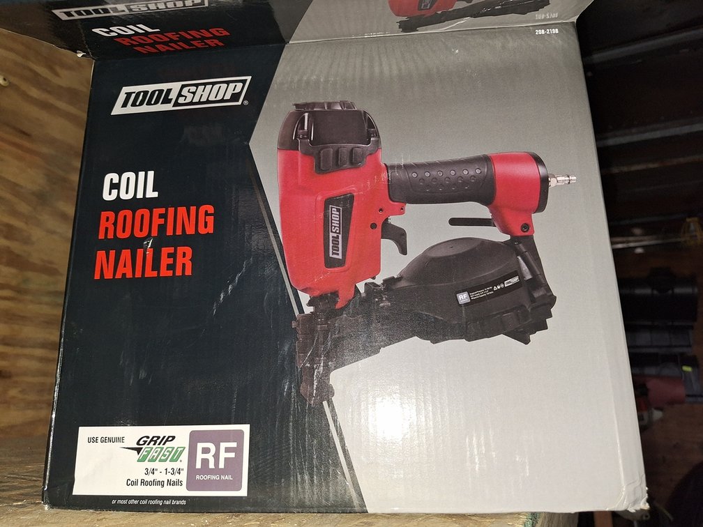 Tool Shop Pneumatic Coil Roofing Nailer