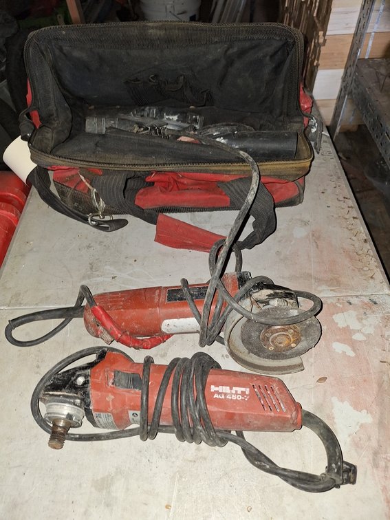 2 Hilti Angle Grinders