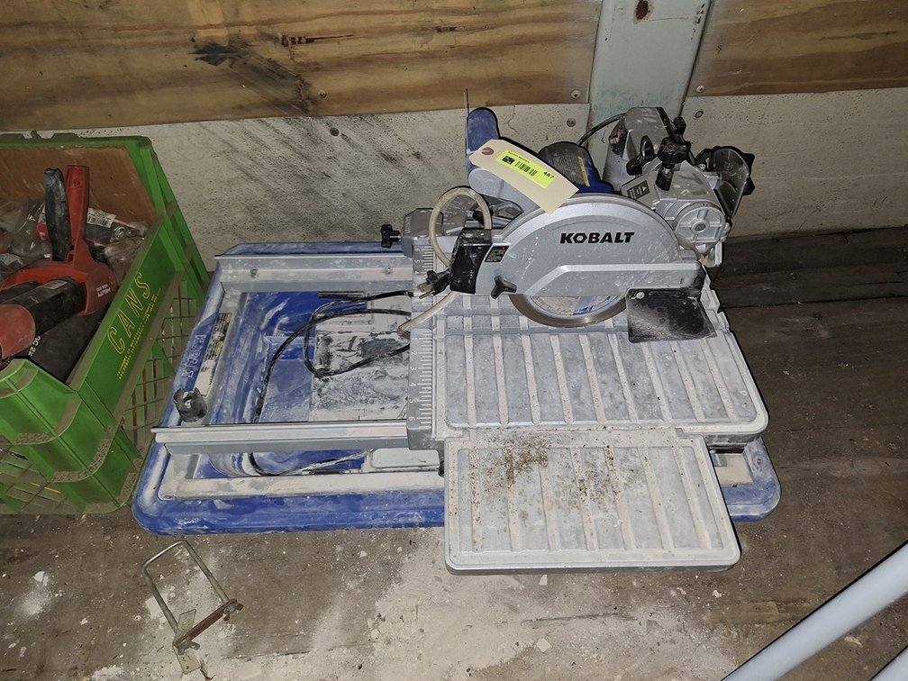 Kobalt Tile Saw with Stand