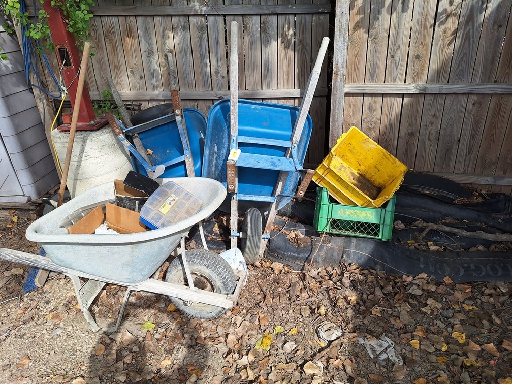 Assorted, Wheelbarrows, More