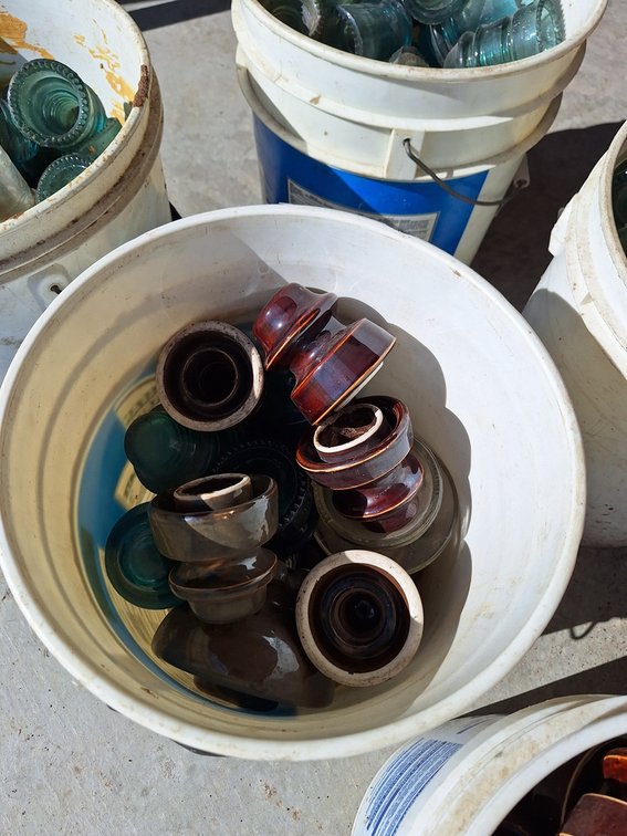 Assorted Clay Insulators