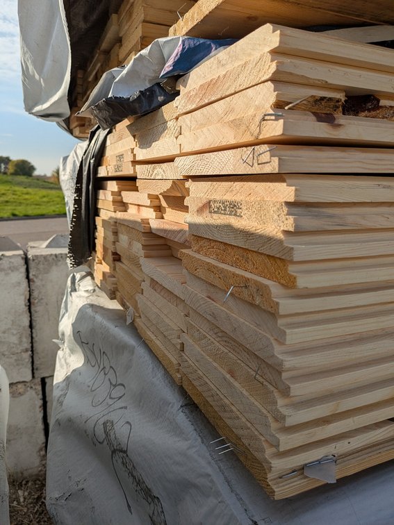 Pine 1"x8" Utility, Nickel Gap/WP11, 6' and 8' Lengths, 760 Linear Feet, 435 Sq. Ft.