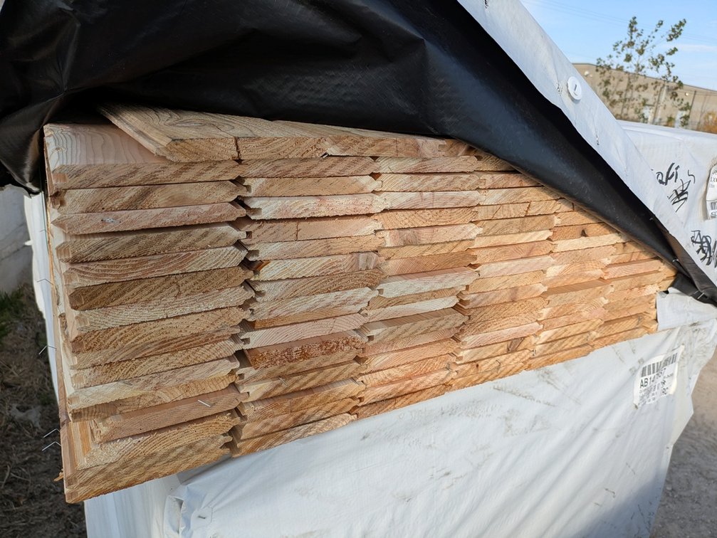 Cedar 1"x6" T&G V-Joint, 135 - 8' Lengths, 1080 Linear Feet, 450 Sq. Ft.