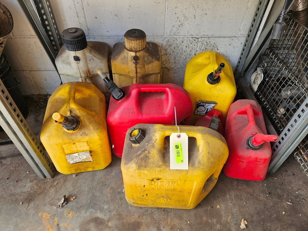 Assorted Fuel Cans