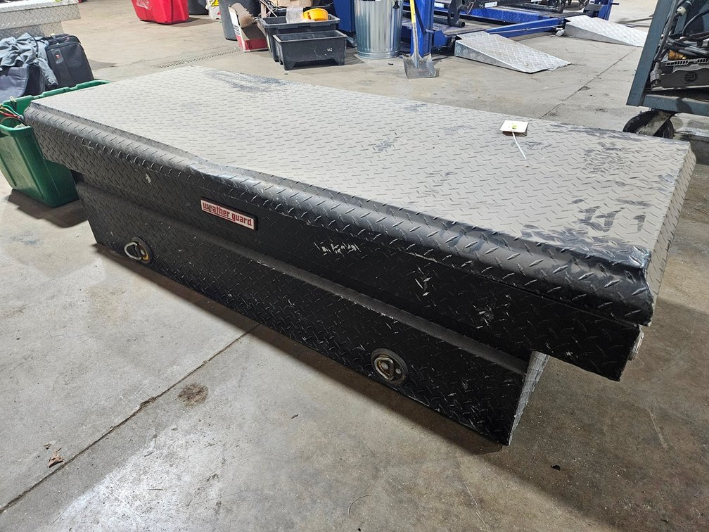 Weatherguard Diamond Plate Truck Box, 70"x28"x19"