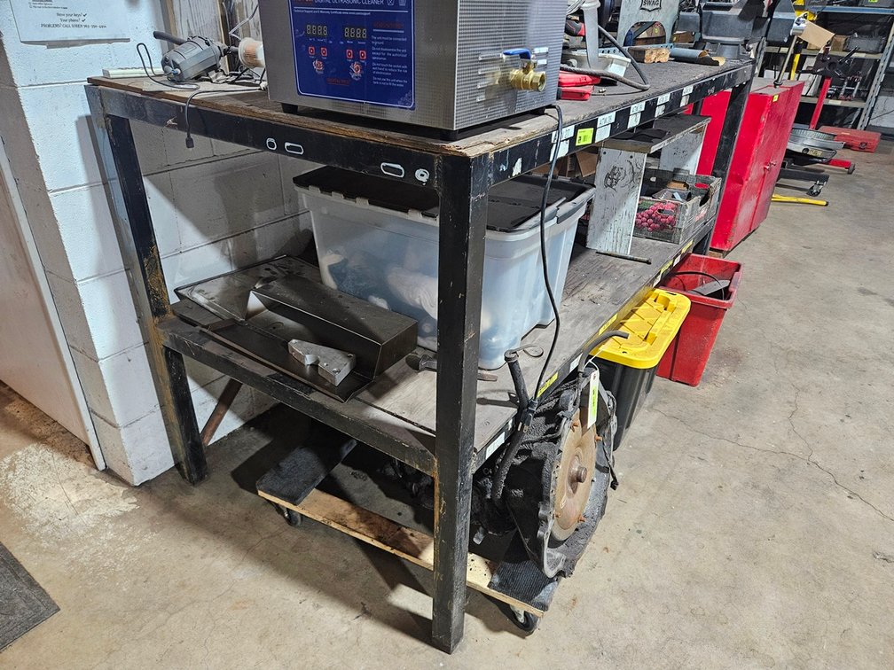 Metal/Wood Work Bench, 70"x38"x41"