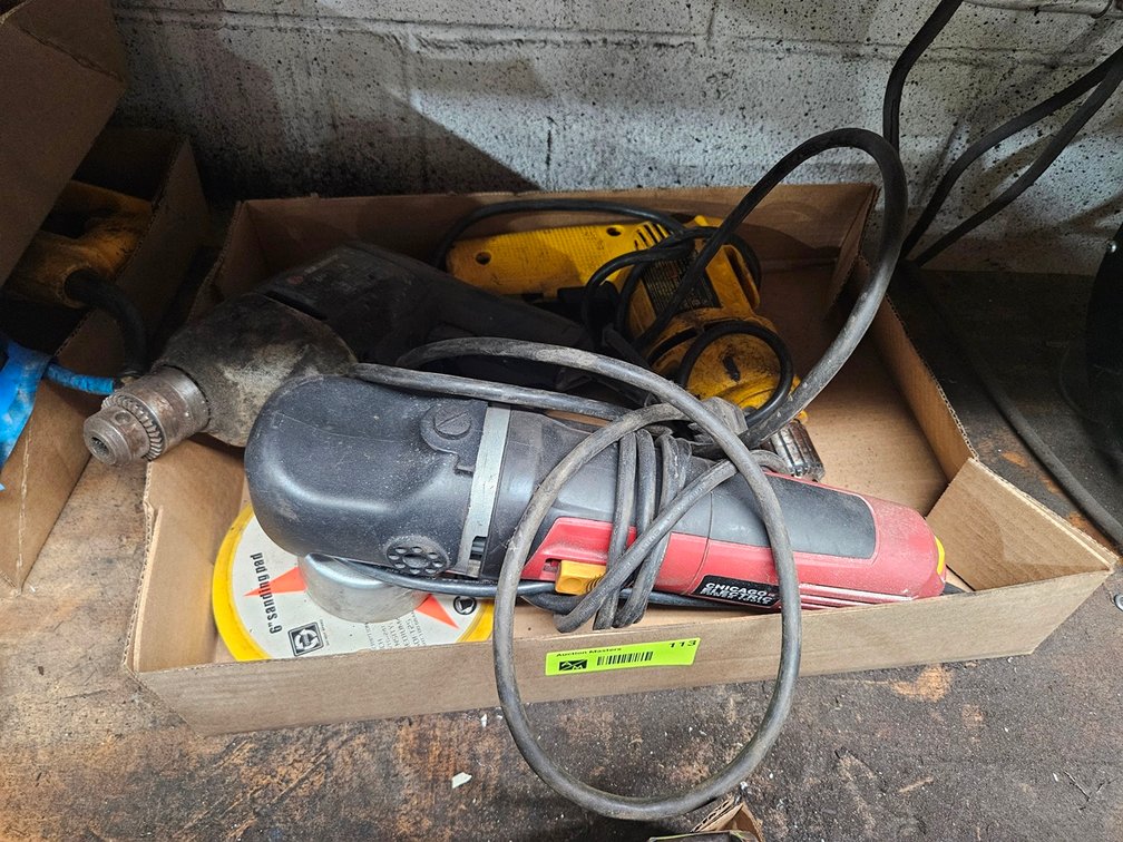 2 Drills, Grinder