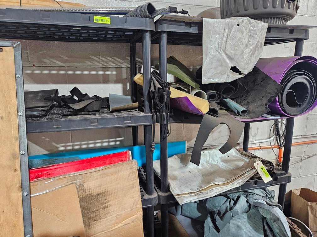 2 Poly 5 Tier Shelves, 36"x18"x72" Each
