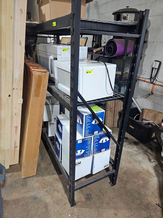 Metal 3 Tier Shelf, 77"x24"x72"