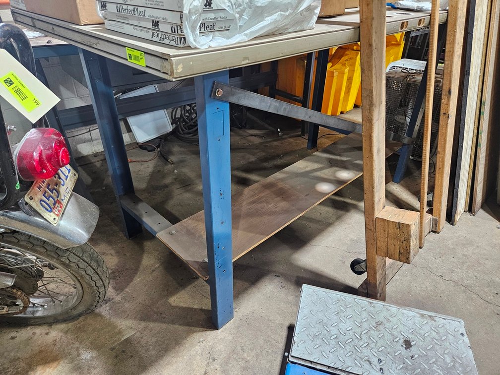 Wood/Metal Work Bench, 82"x36"x42"