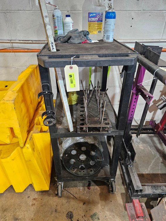 Poly 3 Tier Cart, 24"x18"x42"
