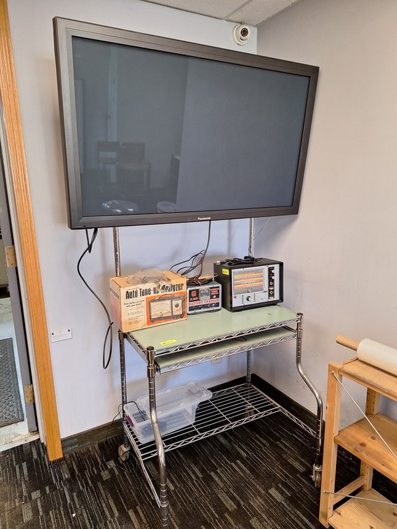 Panasonic 50" LED TV with Metal Rolling Stand