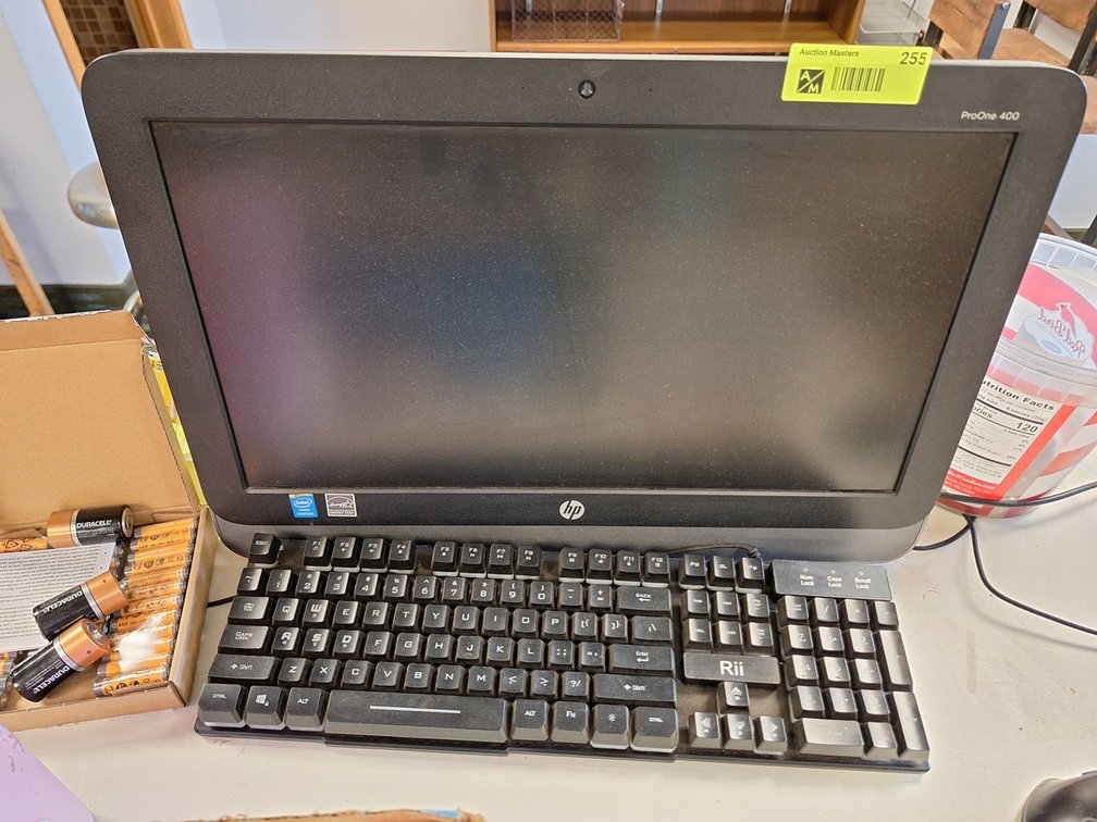 HP Pro One 400 Monitor, Keyboard