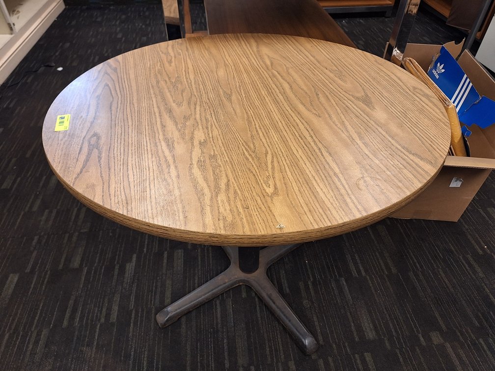 Wood/Metal Table, 36"x29"