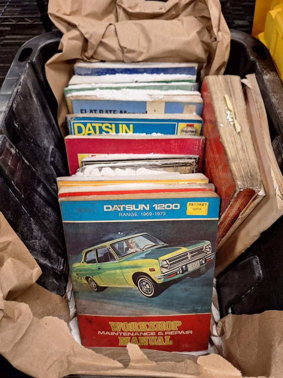 Assorted Vintage Car Manuals