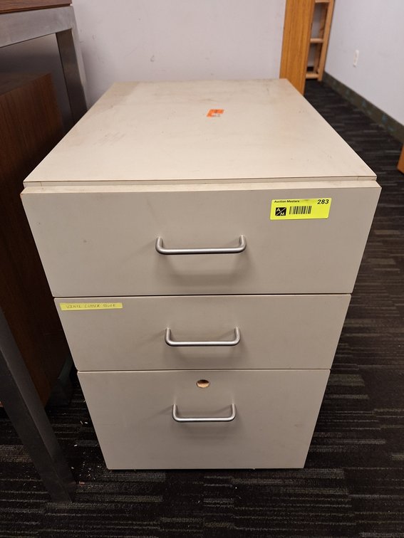 Wood 3 Drawer Cabinet, 26" Tall
