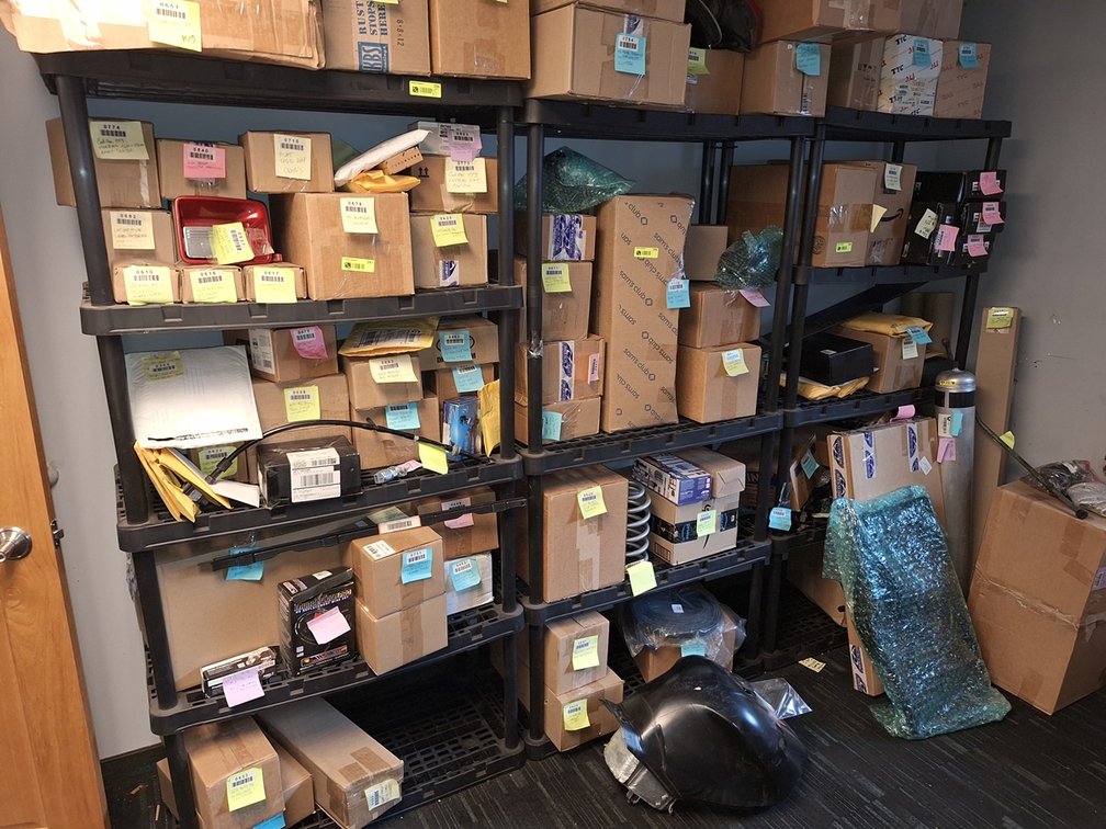 3 Poly Shelves, 36"x18"x72" Each