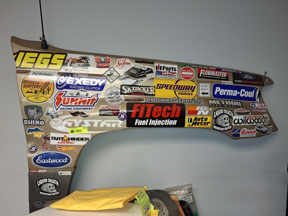 Quarter Panel with Stickers