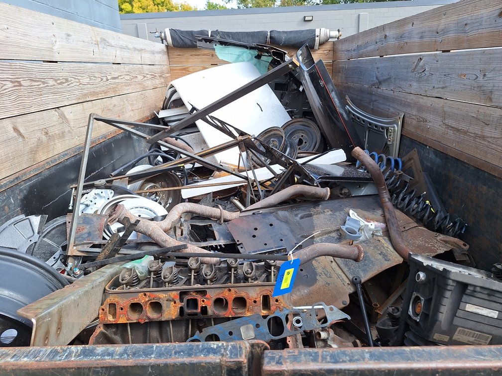 Assorted Metal Car Parts, Scrap