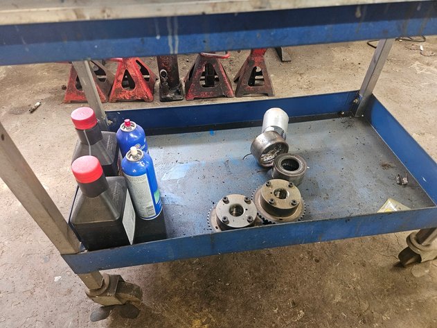 Image for Metal Shop Cart with Contents, 30