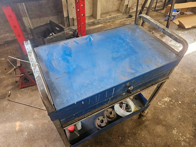 Image for Metal Shop Cart with Contents, 30
