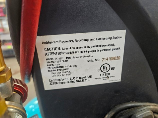 Image for Robinair 34788N1 AC Testing/Charging System on Wheels