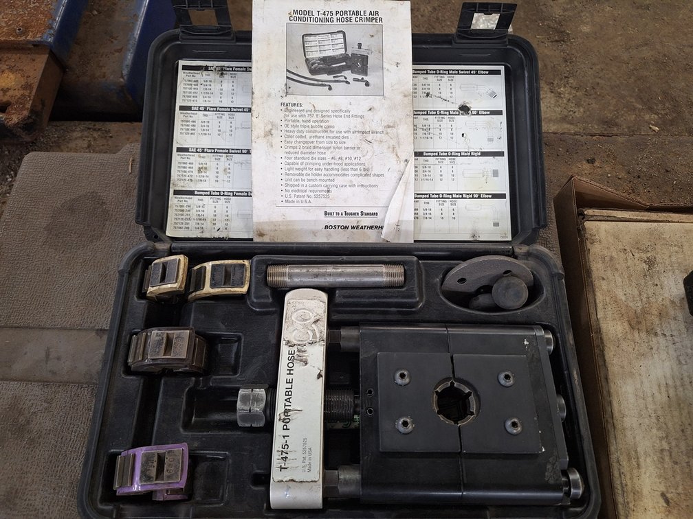 Boston Weatherhead T-745 Portable AC Hose Crimper