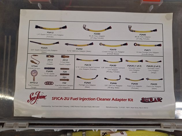 Image for Seafoam Fuel Injector Cleaner Adapter Kit