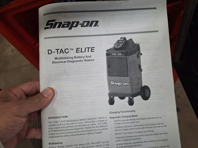 Image for Snap-On D-Tac Elite Diagnostic Tool on Wheels