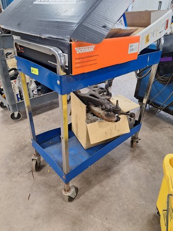 Image for Metal Shop Cart with Contents, 30
