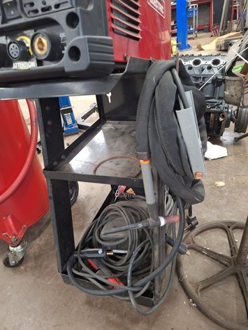 Image for Metal Stand and Lincoln Tig 200 Square Wave Welder on Cart, 120-230V