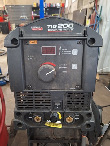 Image for Metal Stand and Lincoln Tig 200 Square Wave Welder on Cart, 120-230V