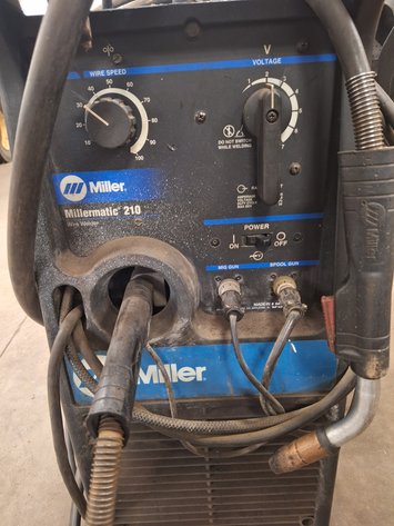 Image for Miller Millermatic 210 Welder, Stock #: 907046, SN: LC520419, 230V, with Cart and Accessories