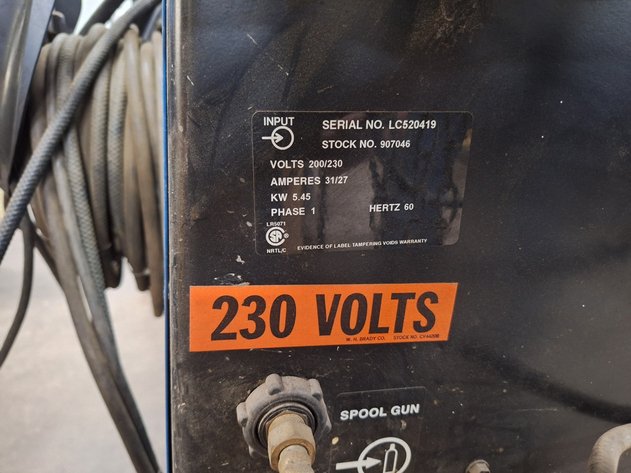 Image for Miller Millermatic 210 Welder, Stock #: 907046, SN: LC520419, 230V, with Cart and Accessories