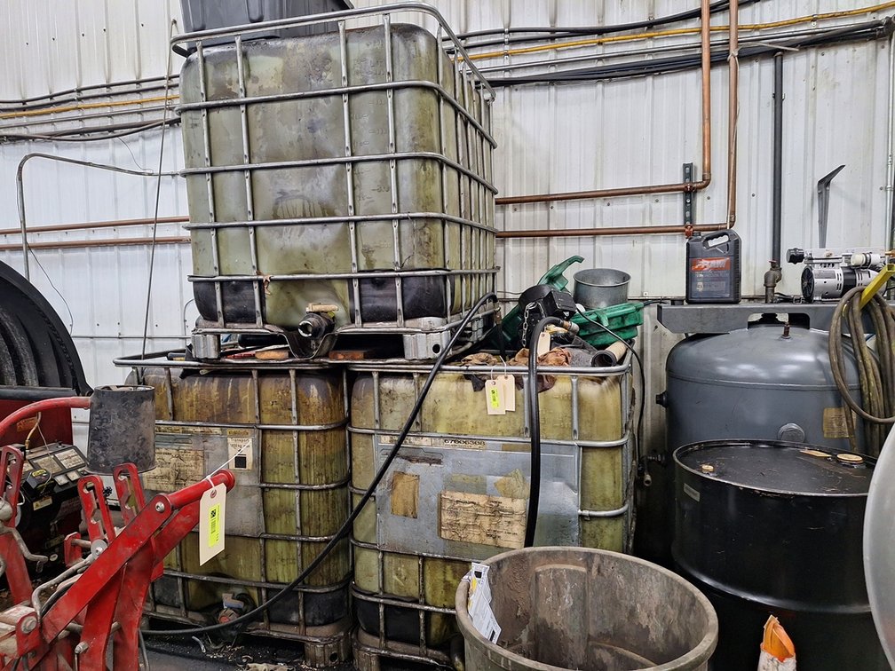 3 Oil Recovery Tanks and 55 Gallon Drum