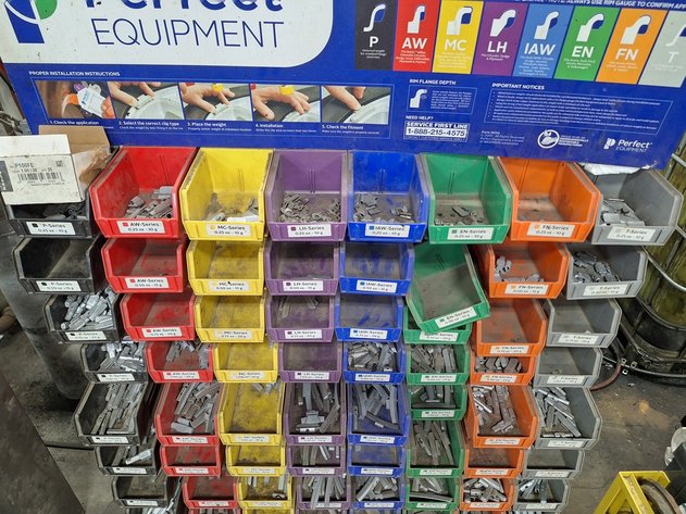 Image for Perfect Equipment Wheel Balancer Weight Cabinet with Contents