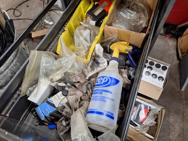 Image for 3-Drawer File Cabinet with Tire Repair Equipment