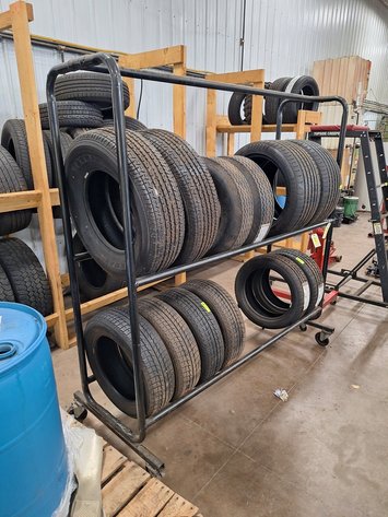 Image for 2-Tier Tire Rack on Wheels