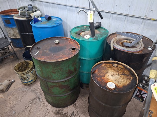 Image for Assorted Metal and Poly Barrels in Area