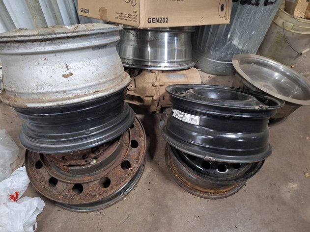 Image for Assorted Wheels and Exhaust Pipes in Area