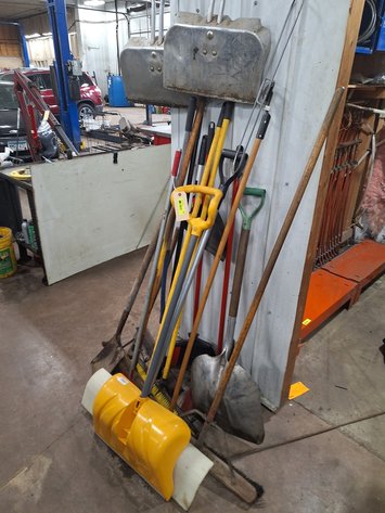 Image for Assorted Shovels, Brooms and More