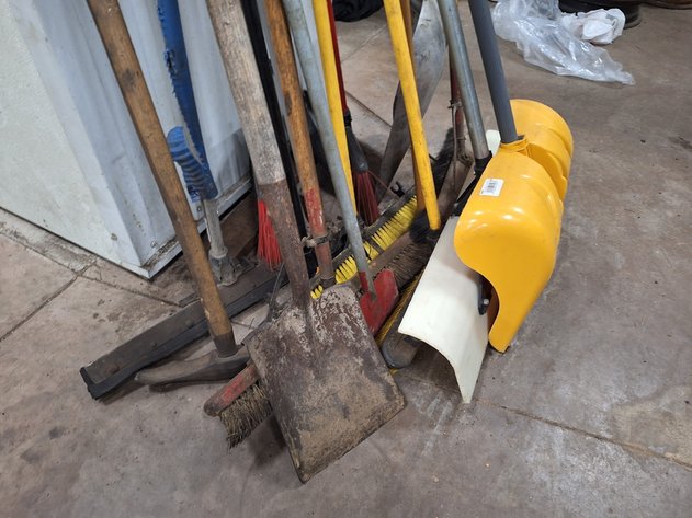Image for Assorted Shovels, Brooms and More