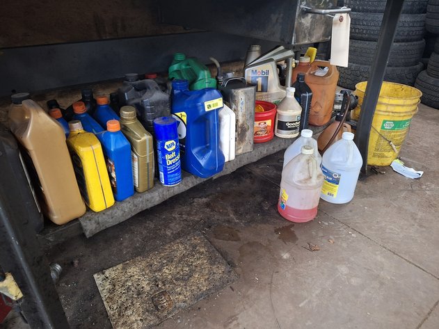 Image for Assorted Fluids on Shelf