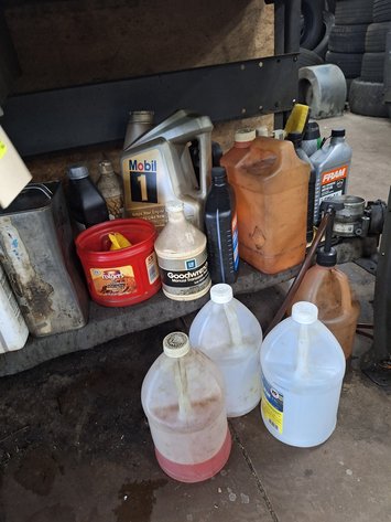 Image for Assorted Fluids on Shelf