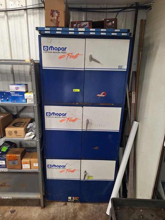 Mopar 6-Door Metal Shop Cabinet, 36"x13"x80"