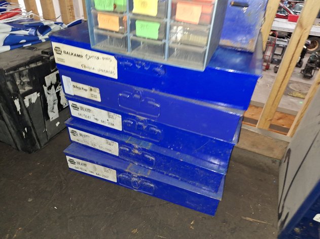 Image for 5 Metal Hardware Drawers and Base