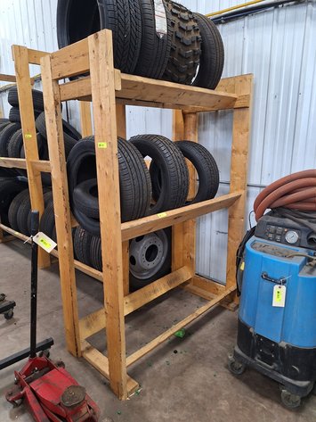 Image for Wood Tire Rack, 55