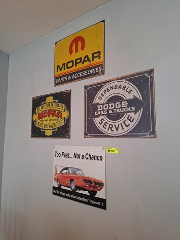 Image for 4 Tin Wall Art