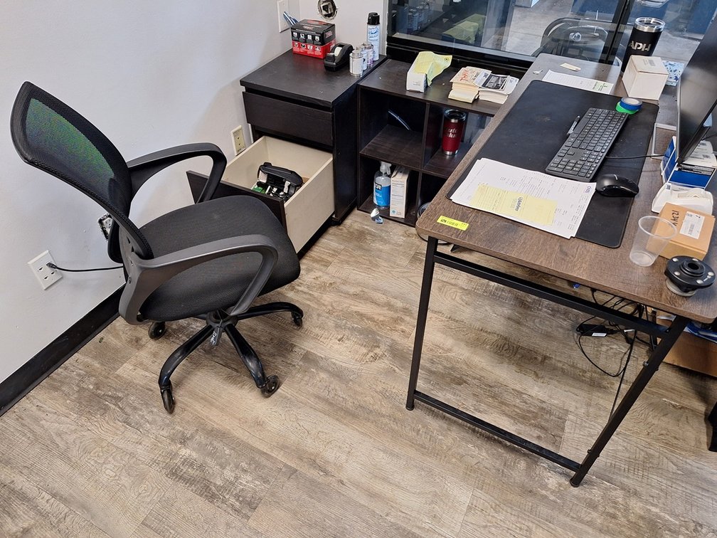 Desk, 2 Cabinets and Office Chair